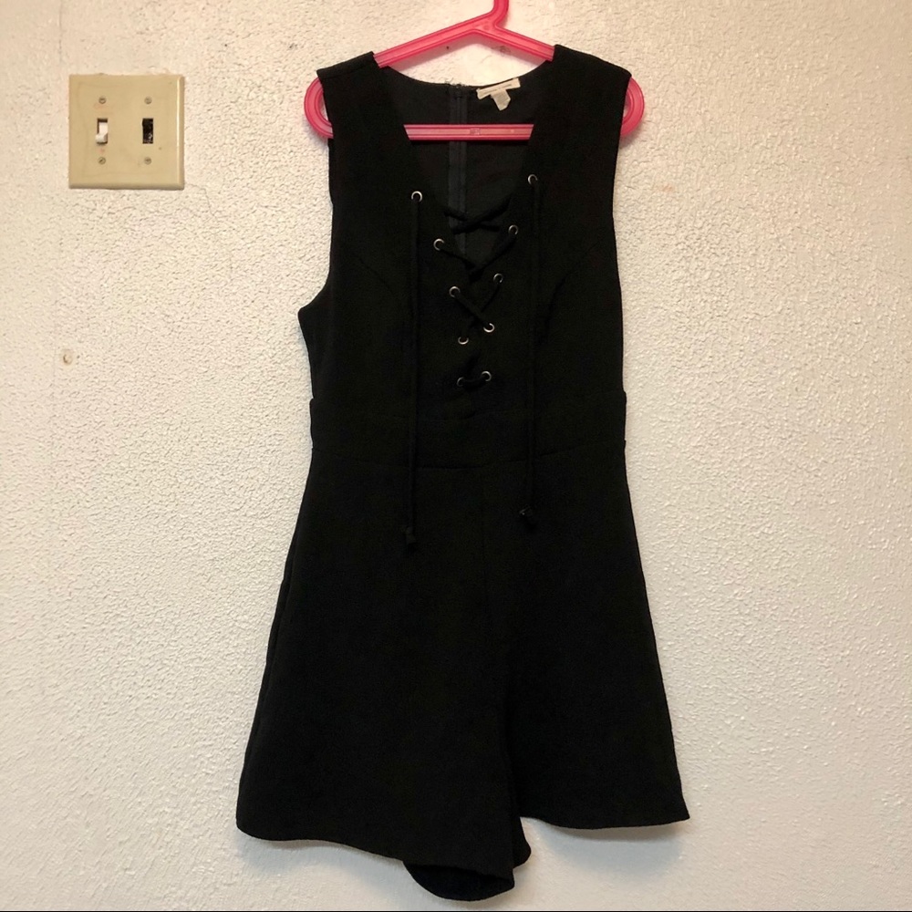 Black romper from Urban Outfitters